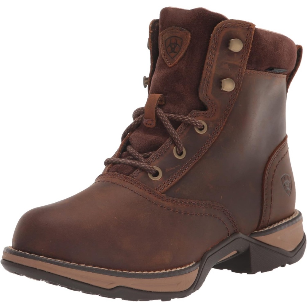 Ariat Women's Anthem Round Toe Lacer Waterproof Boot Western
